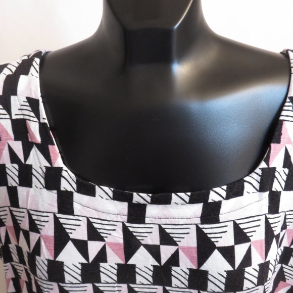 Ricki's: Black/Pink/White Blouse - Picture 4 of 7